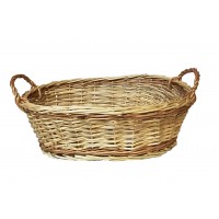 Cos din rachita model oval cu manere Cos din rachita model oval cu manere